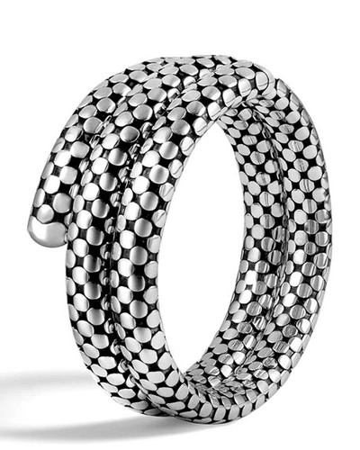 Shop John Hardy Dot Coil Bracelet In Sterling Silver