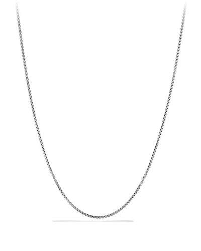 Shop David Yurman Baby Box Chain Necklace In Sterling Silver