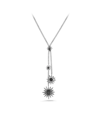 Shop David Yurman Starburst Y Necklace, Diamonds In Pave Diamonds