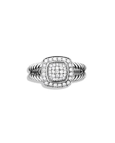 Shop David Yurman Petite Albion Ring With Diamonds In Pave Diamonds