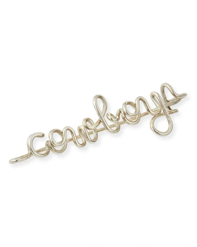 Shop Atelier Paulin Personalized 5-letter Wire Brooch, Silver