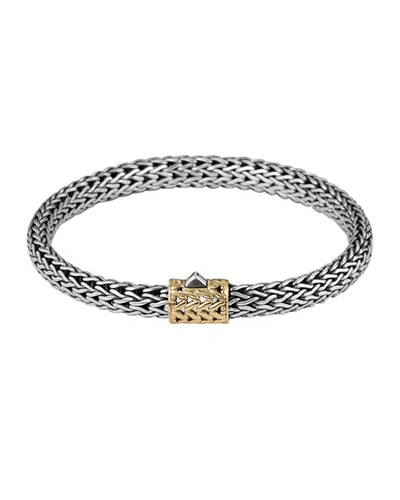 Shop John Hardy Gold-accent Small Cable-chain Bracelet In Gold And Silver