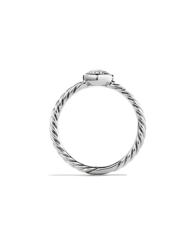 Shop David Yurman Petite Pave Heart Ring With Diamonds In Pave Diamonds