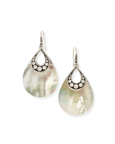 Shop John Hardy Dot Mother-of-pearl Drop Earrings In Mother Of Pearl