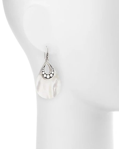 Shop John Hardy Dot Mother-of-pearl Drop Earrings In Mother Of Pearl