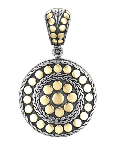 Shop John Hardy Jaisalmer Round Pendant, Small In Gold And Silver