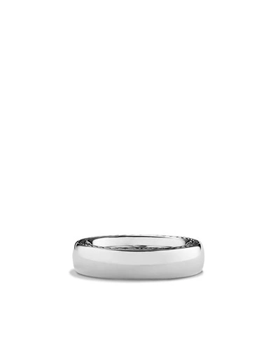 Shop David Yurman Men's Streamline Narrow Band Ring In Sterling Silver