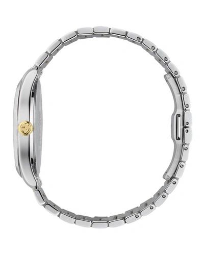 Shop Gucci Men's Snake Yellow Gold Pvd-trim Bracelet Watch In Yellow/silver