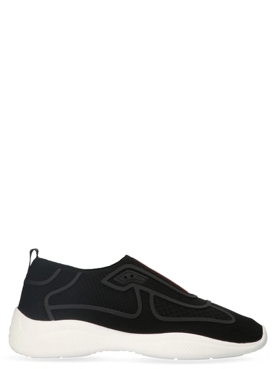 Shop Prada 'america's Cup' Shoes In Black