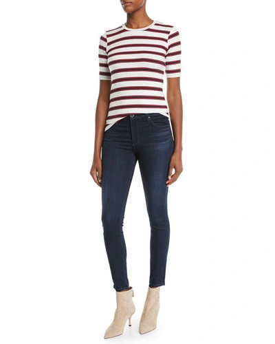 Shop Ag The Farrah High-rise Skinny Jeans In Brooks