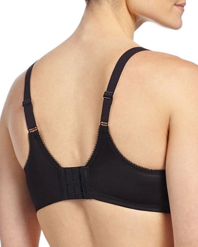 Shop Wacoal Basic Beauty Full-figure Contour Spacer Bra In Black