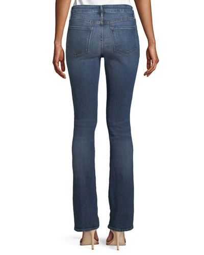 Shop Frame Le Mini Boot-cut Skinny Jeans In Blendon