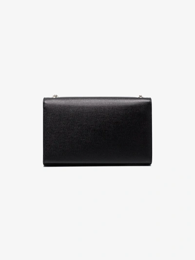 Shop Saint Laurent Medium Kate Monogram Shoulder Bag In Black