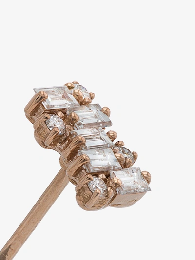 Suzanne Kalan 18k Rose Gold Fireworks Diamond Earrings In Gold