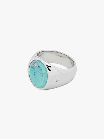 Shop Tom Wood Metallic Opal Sterling Silver Signet Ring In 108 - Multicoloured