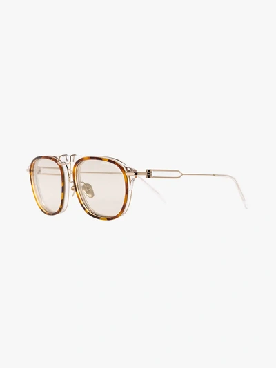 Shop Calvin Klein 205w39nyc Sonnenbrille In Schildpattoptik In Brown