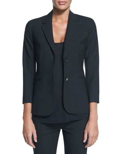 Shop The Row New Schoolboy Two-button Blazer In Navy