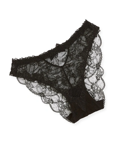Shop Lise Charmel Soir De Venise Lace Italian Bikini Briefs In Black