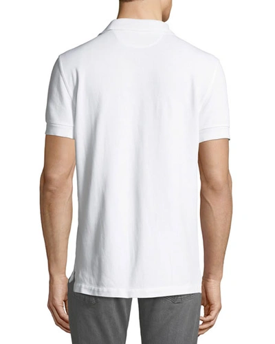 Shop Tom Ford Men's Pique Knit Polo Shirt, White