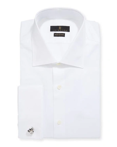 Shop Ike Behar Men's Marcus Twill French-cuff Dress Shirt, White