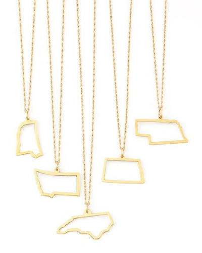 Shop Maya Brenner Designs Maya Brenner 14k Gold Necklace, M-w & Dc In Nebraska