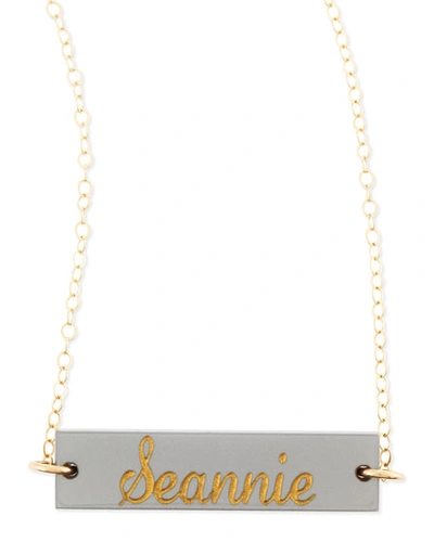 Shop Moon And Lola Somerville Necklace In Blonde Tortoise