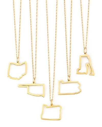 Shop Maya Brenner Designs Maya Brenner 14k Gold Necklace, M-w & Dc In Ohio