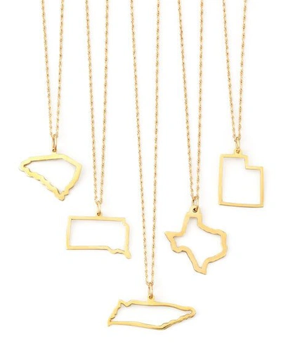 Shop Maya Brenner Designs Maya Brenner 14k Gold Necklace, M-w & Dc In Mississippi