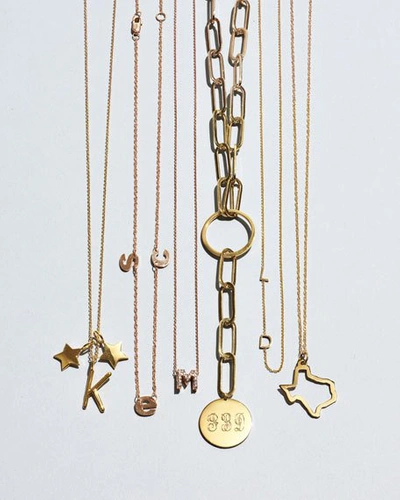 Shop Maya Brenner Designs Maya Brenner 14k Gold Necklace, M-w & Dc In Mississippi