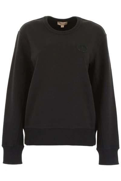 Shop Burberry Sweatshirt With Logo In Black|nero