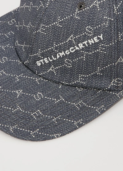 Shop Stella Mccartney Logo Cap In 4061 - Navy