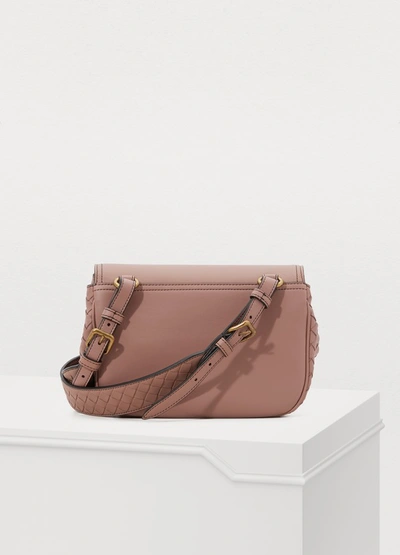 Shop Bottega Veneta Crossbody Bag In Rose