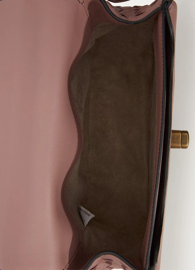 Shop Bottega Veneta Crossbody Bag In Rose