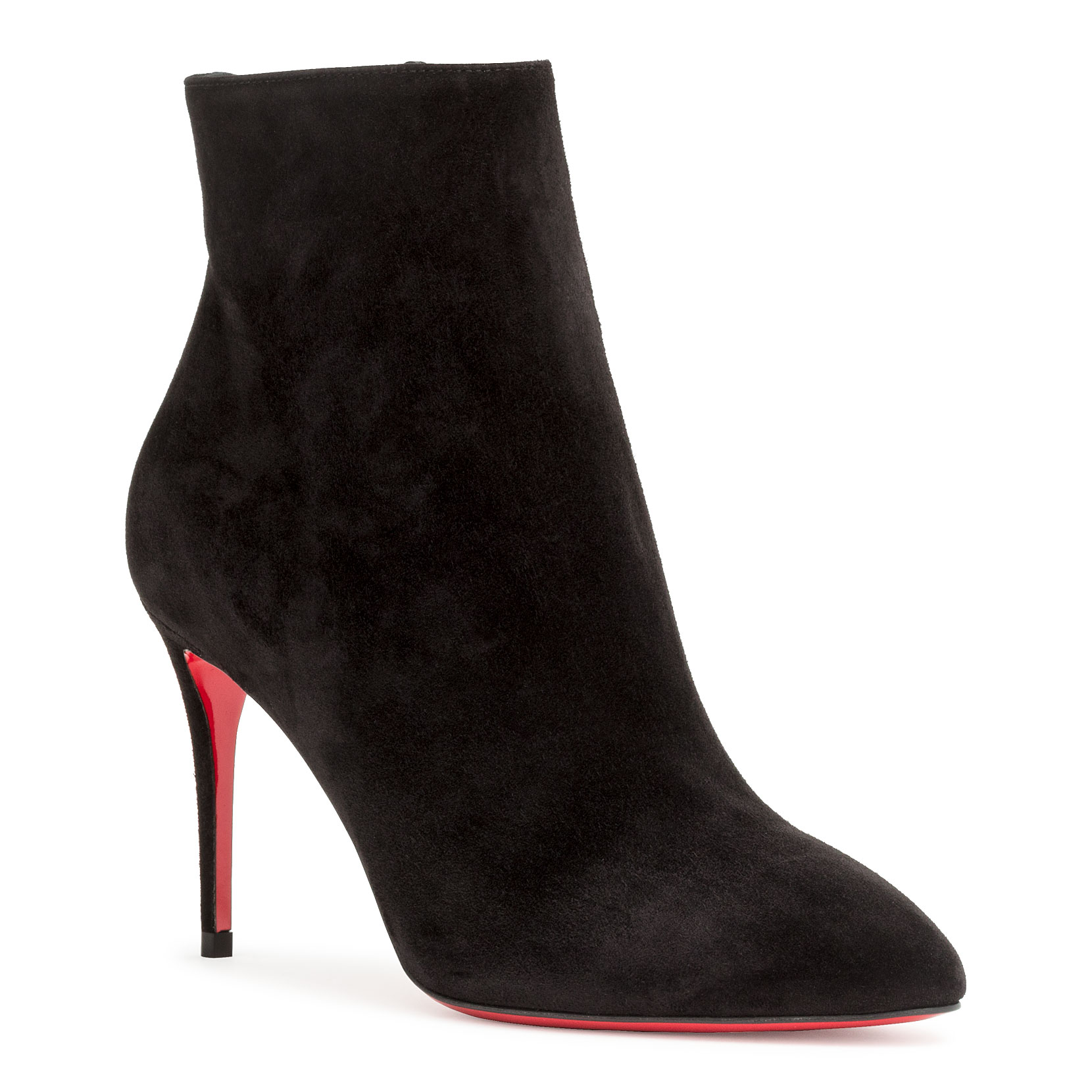 louboutin black suede booties