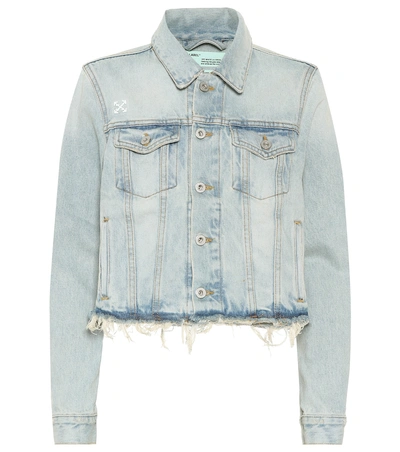 Shop Off-white Denim Jacket In Blue