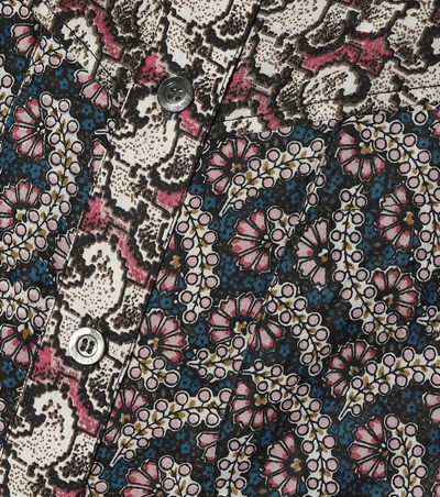 Shop Isabel Marant Étoile Lindsie Floral Cotton Jumpsuit In Multicoloured