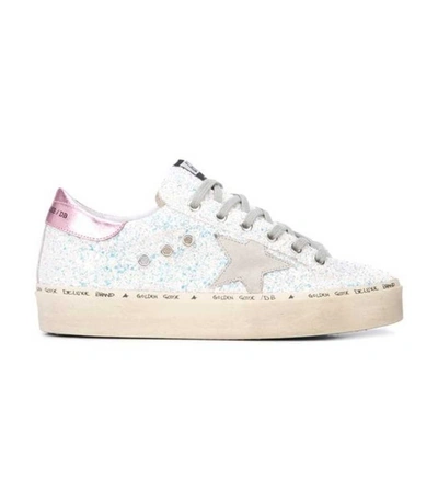 Shop Golden Goose Hi Star Sneakers In Pink And White