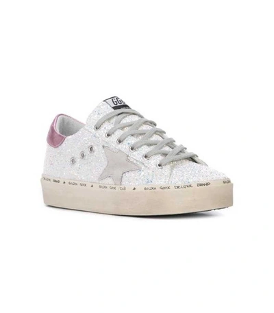 Shop Golden Goose Hi Star Sneakers In Pink And White