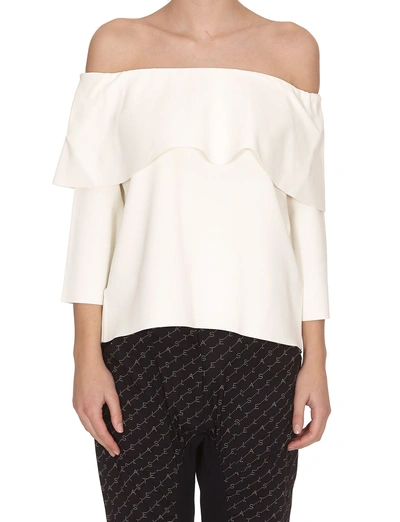 Shop Stella Mccartney Compact Knit Top In Ivory