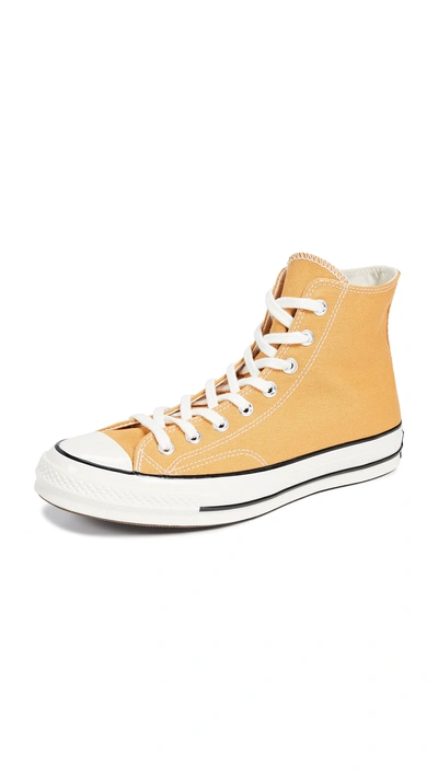 Shop Converse Chuck Taylor '70s Hi Top Sneakers In Sunflower