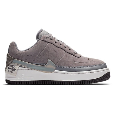 Shop Nike Women's Air Force 1 Jester Low Casual Shoes, Grey - Size 9.0