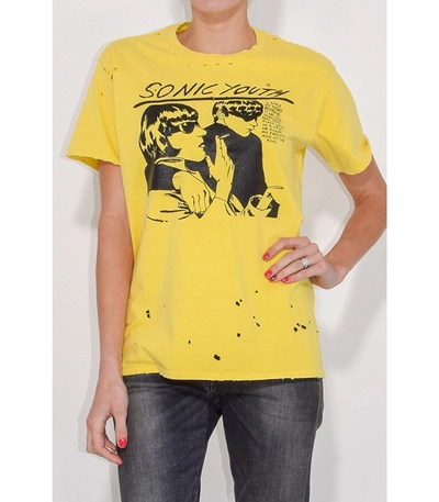Shop R13 Sonic Youth Boy T In Yellow