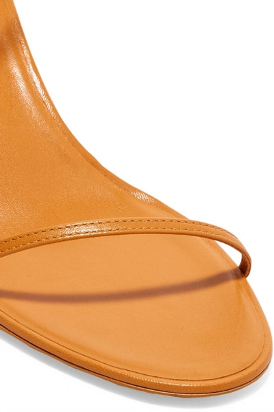 Shop The Row Bare Leather Sandals In Mustard
