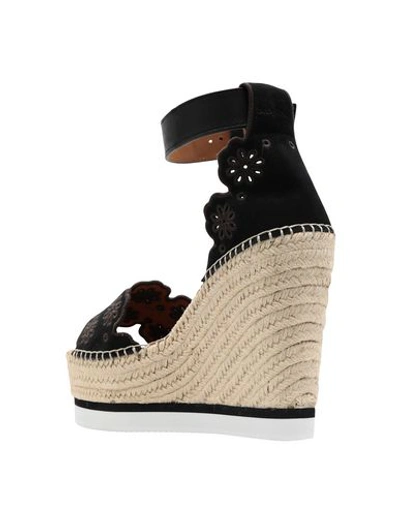 Shop See By Chloé Woman Sandals Black Size 10 Calfskin