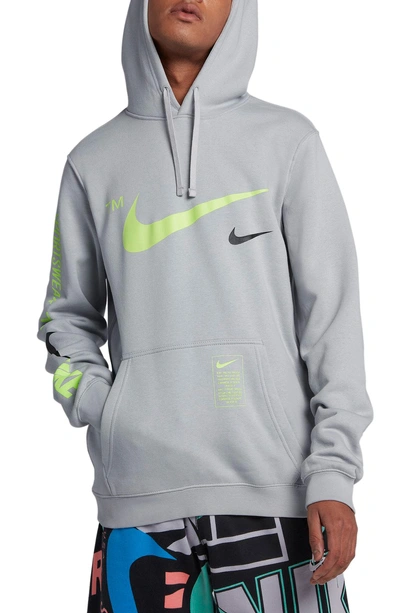 Nike Men's Sportswear Microbranding Hoodie, Grey | ModeSens