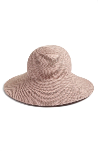Shop Eric Javits 'hampton' Straw Sun Hat - Pink In Blush