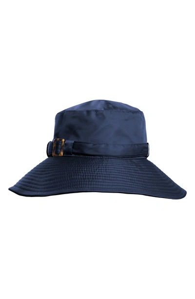 Shop Eric Javits 'kaya' Hat - Blue In Navy