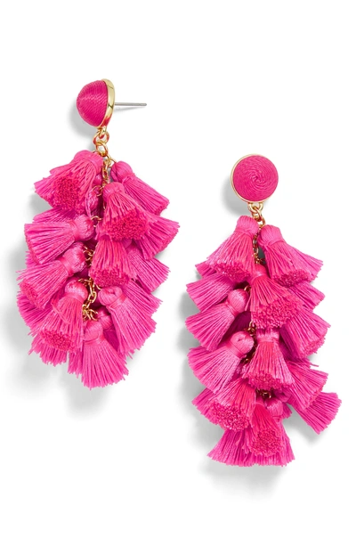 Shop Baublebar Contessa Tassel Earrings In Hot Pink