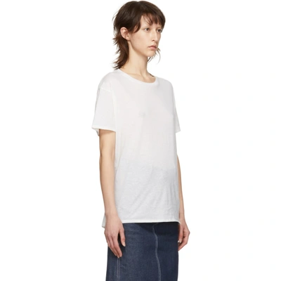 Shop R13 Off-white Boy T-shirt In Ecru