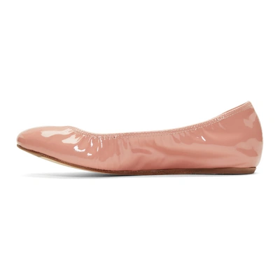 Shop Lanvin Pink Classic Ballerina Flats In 57 Nude
